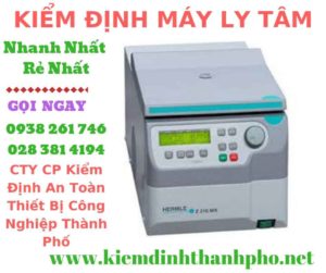 Hình ảnh kiểm định máy ly tâm