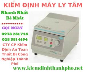 Hình ảnh kiểm định máy ly tâm