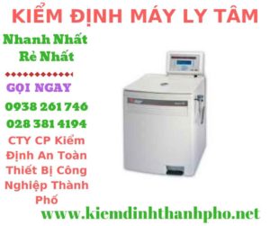 Hình ảnh kiểm định máy ly tâm