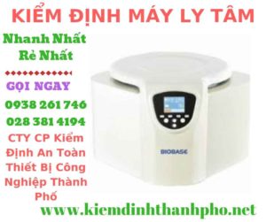 Hình ảnh kiểm định máy ly tâm