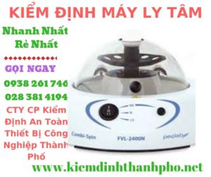 Hình ảnh kiểm định máy ly tâm