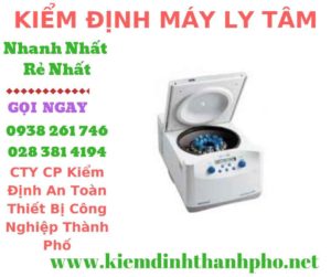 Hình ảnh kiểm định máy ly tâm