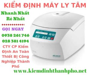 Hình ảnh kiểm định máy ly tâm