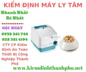 Hình ảnh kiểm định máy ly tâm