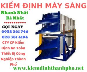 Hình ảnh kiểm định máy sàng