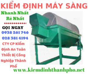 Hình ảnh kiểm định máy sàng