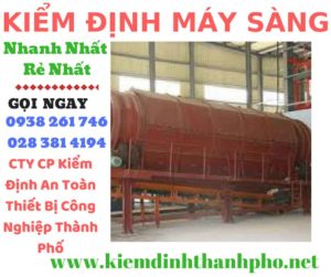 Hình ảnh kiểm định máy sàng