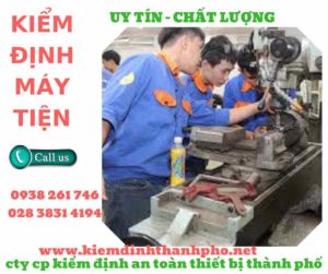 Hình ảnh kiểm định máy tiện