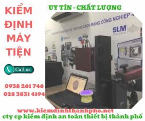 Hình ảnh kiểm định máy tiện