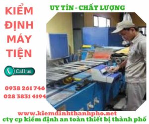 Hình ảnh kiểm định máy tiện