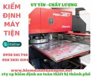 Hình ảnh kiểm định máy tiện