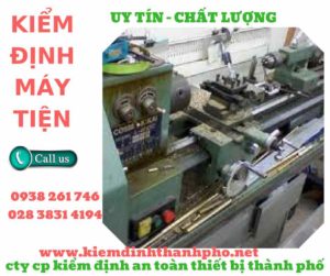 Hình ảnh kiểm định máy tiện