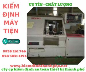 Hình ảnh kiểm định máy tiện