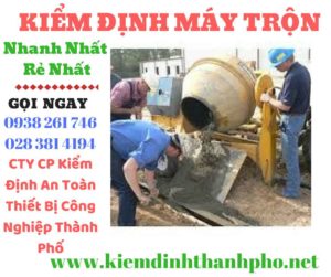 hình ảnh kiểm định máy trộn