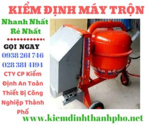 hình ảnh kiểm định máy trộn