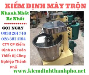 hình ảnh kiểm định máy trộn