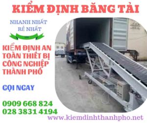 Hình ảnh kiểm định băng tải