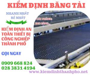 Hình ảnh kiểm định băng tải