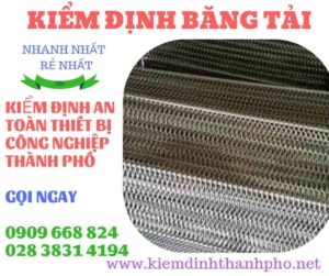 Hình ảnh kiểm định băng tải