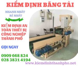 Hình ảnh kiểm định băng tải