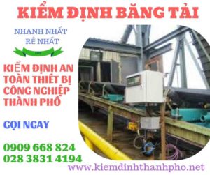 Hình ảnh kiểm định băng tải