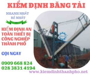 Hình ảnh kiểm định băng tải