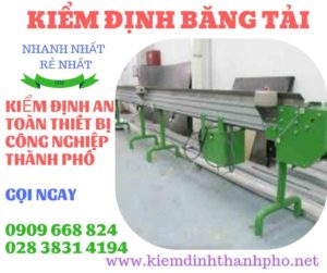 Hình ảnh kiểm định băng tải