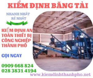 Hình ảnh kiểm định băng tải