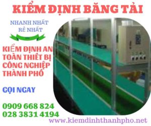 Hình ảnh kiểm định băng tải