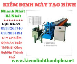 Hình ảnh kiểm định máy tạo hình