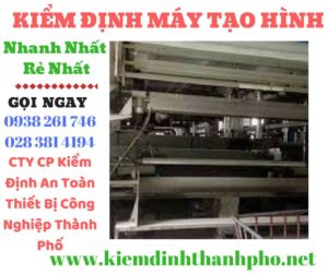 Hình ảnh kiểm định máy tạo hình