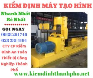 Hình ảnh kiểm định máy tạo hình