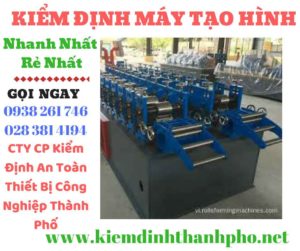 Hình ảnh kiểm định máy tạo hình