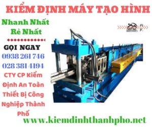 Hình ảnh kiểm định máy tạo hình