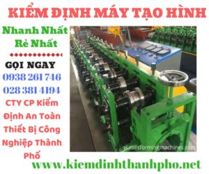 Hình ảnh kiểm định máy tạo hình