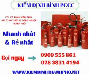 Hình ảnh Kiểm định Bình PCCC