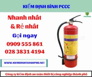 Hình ảnh kiểm định bình cứu hỏa