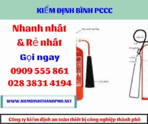 Hình ảnh kiểm định bình PCCC