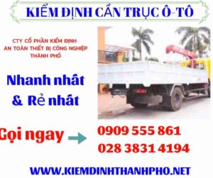 Hình ảnh kiểm định cần trục ô-tô