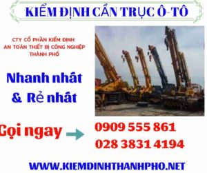 Hình ảnh kiểm định cần trục ô-tô