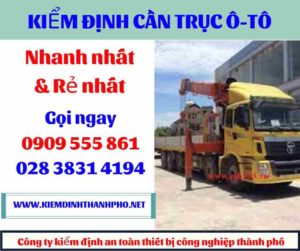 Hình ảnh kiểm định cần trục ô-tô