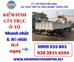 Hình ảnh kiểm định cần trục ô-tô