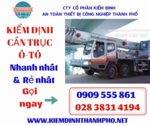 Hình ảnh kiểm định cần trục ô-tô