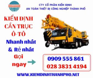 Hình ảnh kiểm định cần trục ô-tô