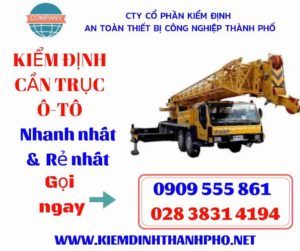 Hình ảnh kiểm định cần trục ô-tô