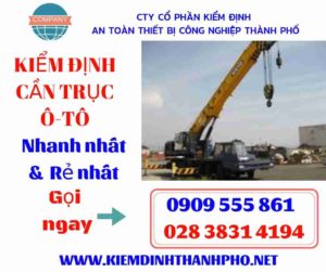 Hình ảnh kiểm định cần trục ô-tô