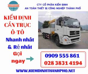 Hình ảnh kiểm định cần trục ô-tô