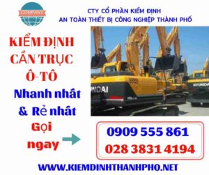 Hình ảnh kiểm định cần trục ô-tô