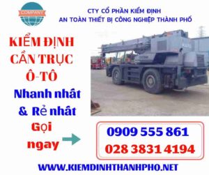 Hình ảnh kiểm định cần trục ô-tô