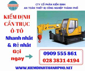 Hình ảnh kiểm định cần trục ô-tô